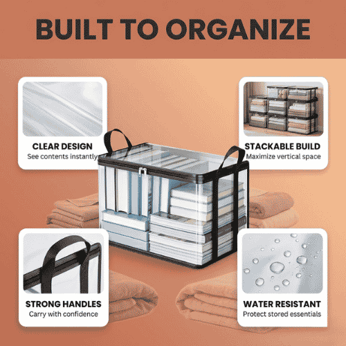 Large Clear Plastic Storage Box